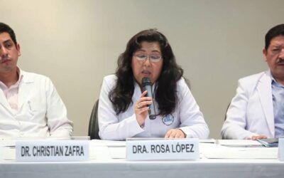 Médicos Hospital Almenara de EsSalud en conferencia de prensa explican caso Shirley Meléndez